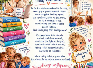 Życzenia z okazji Dnia Edukacji Narodowej