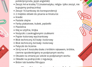 Informacja dla rodziców uczniów klas pierwszych (2026/2027)