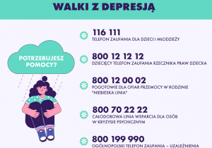 plakat związany z walką z depresją